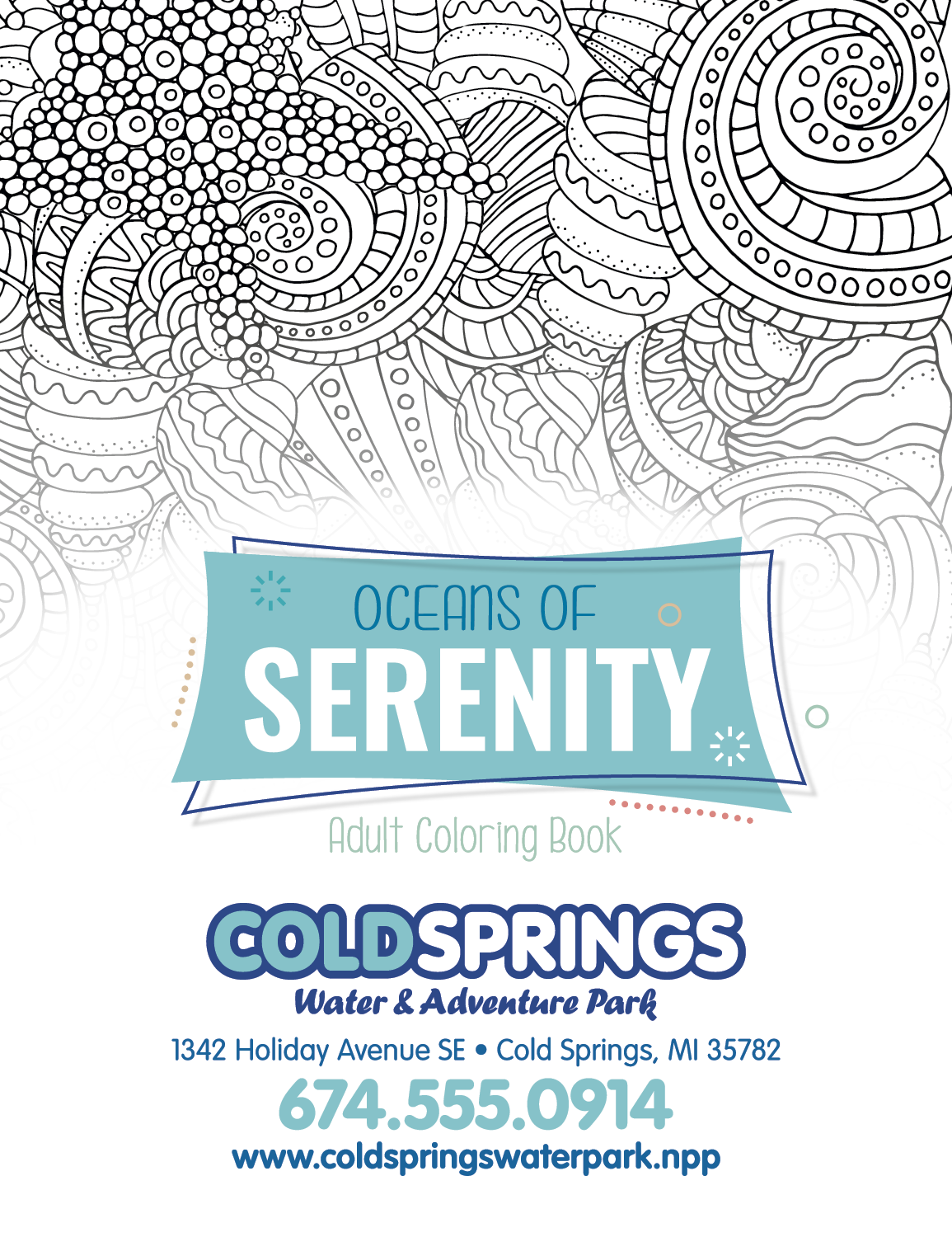 Good Value™ Oceans of Serenity Adult Coloring Book 23