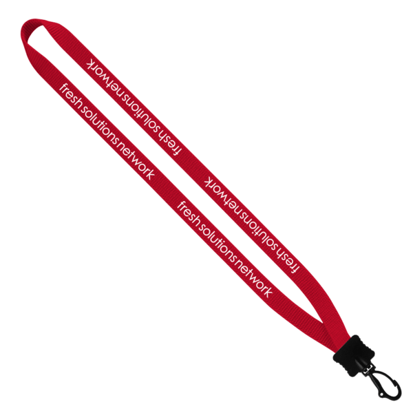 1/2" Smooth Nylon Lanyard with Plastic Clamshell & Swivel Snap Hook 13