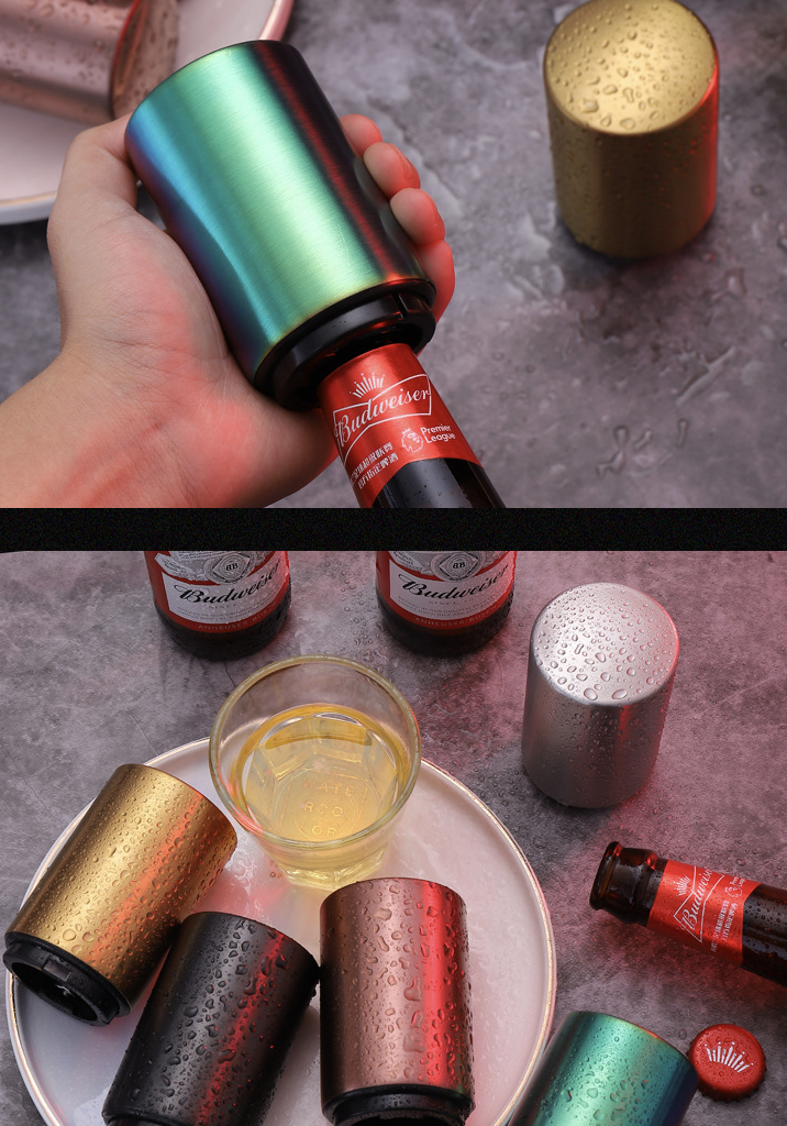 Magnetic Beer Bottle Opener with Automatic Cap Catcher 3