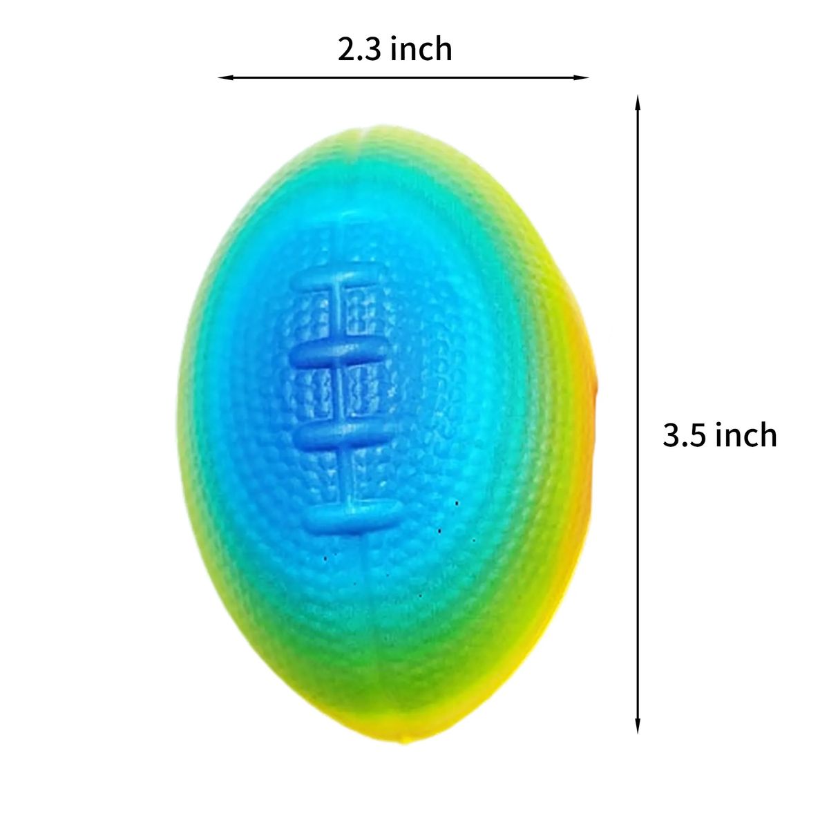 Stress Ball Rugby PU Foam 3.5x2.3 Inch 3