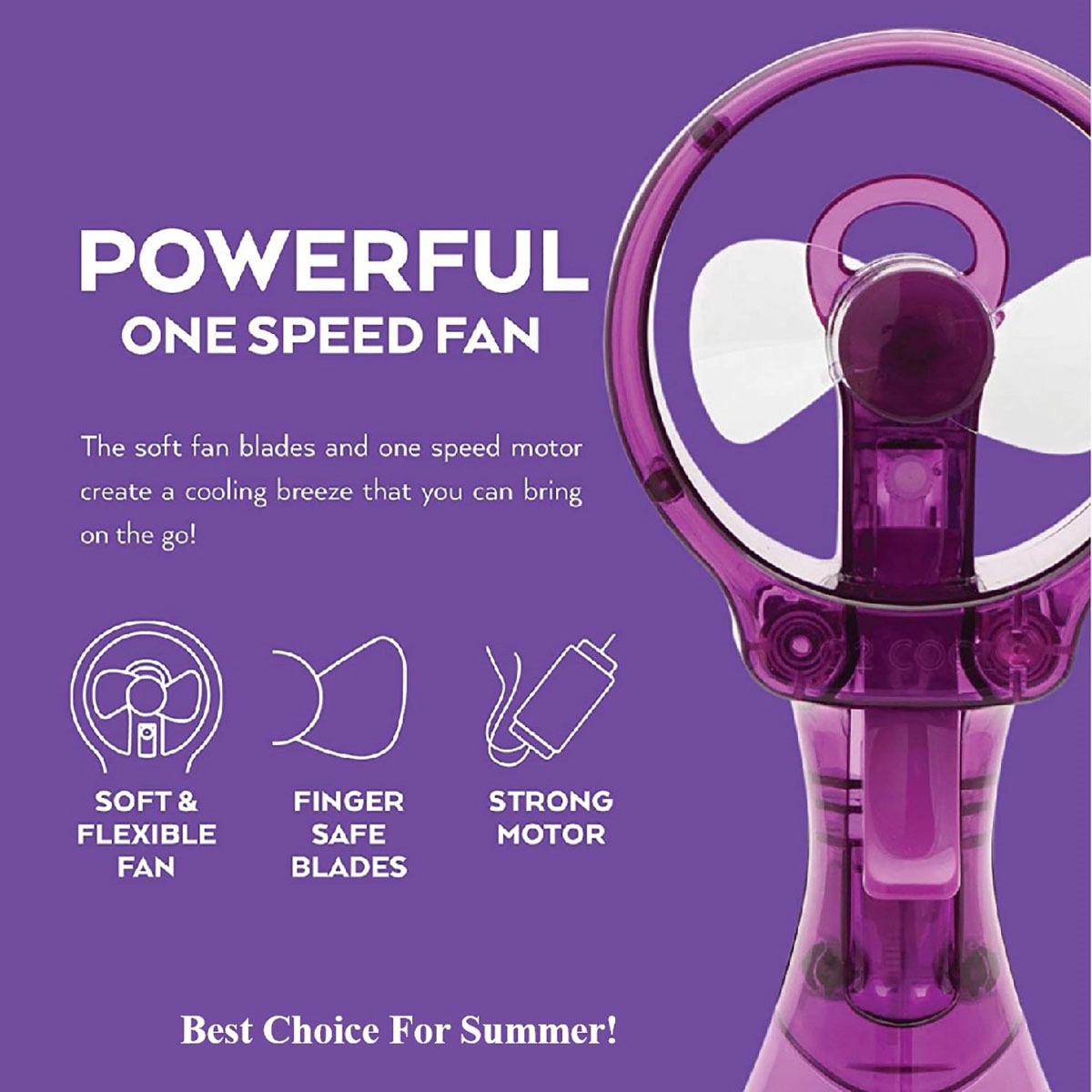 Handheld Battery Powered Water Misting Fan 3