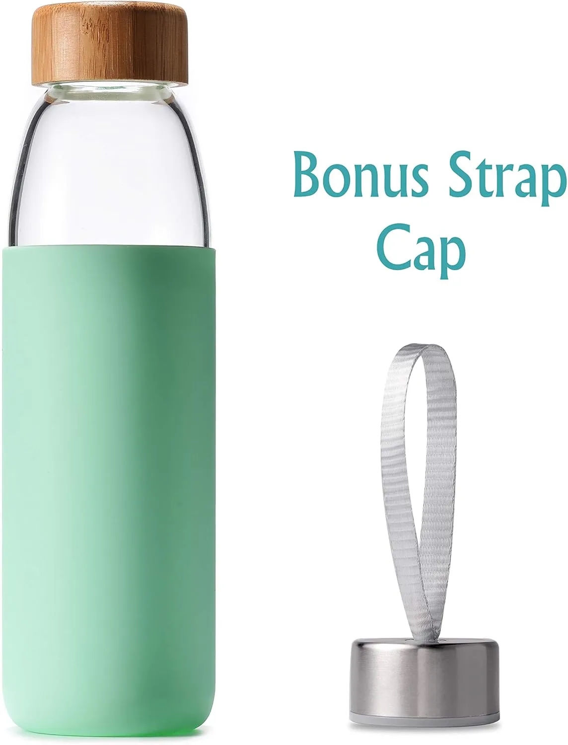 18oz Glass Tumblers with Silicone Protective Sleeve 3