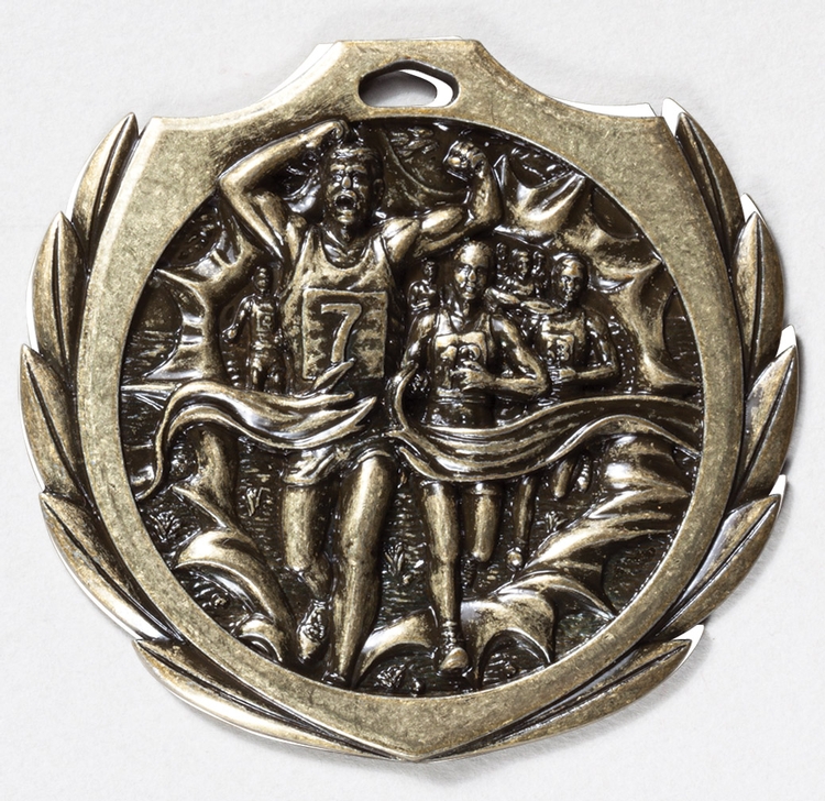 Cross Country Burst Medal 2 1/4" 2