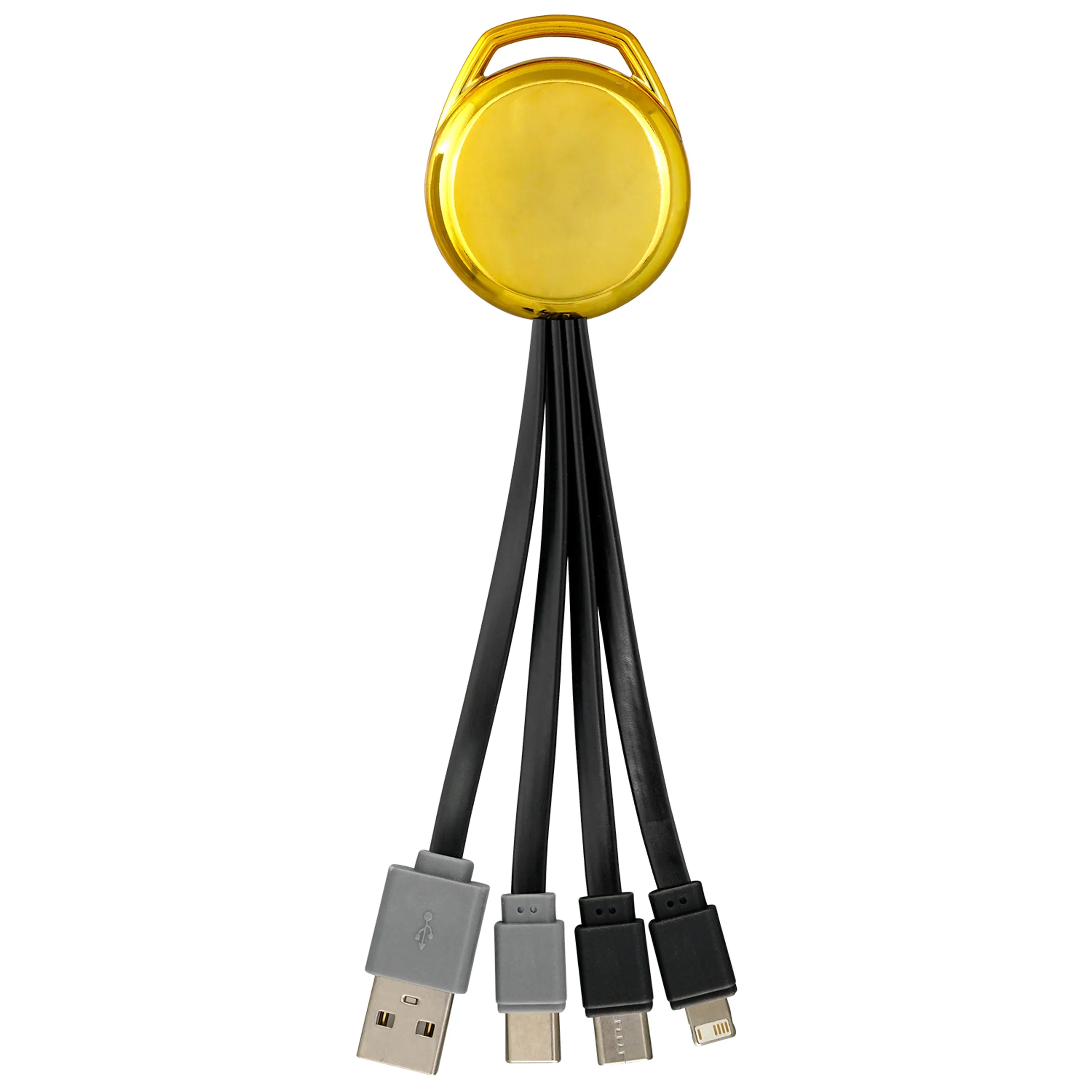 Metallic Vivid Dual Input 3-in-1 Charging Cable 5
