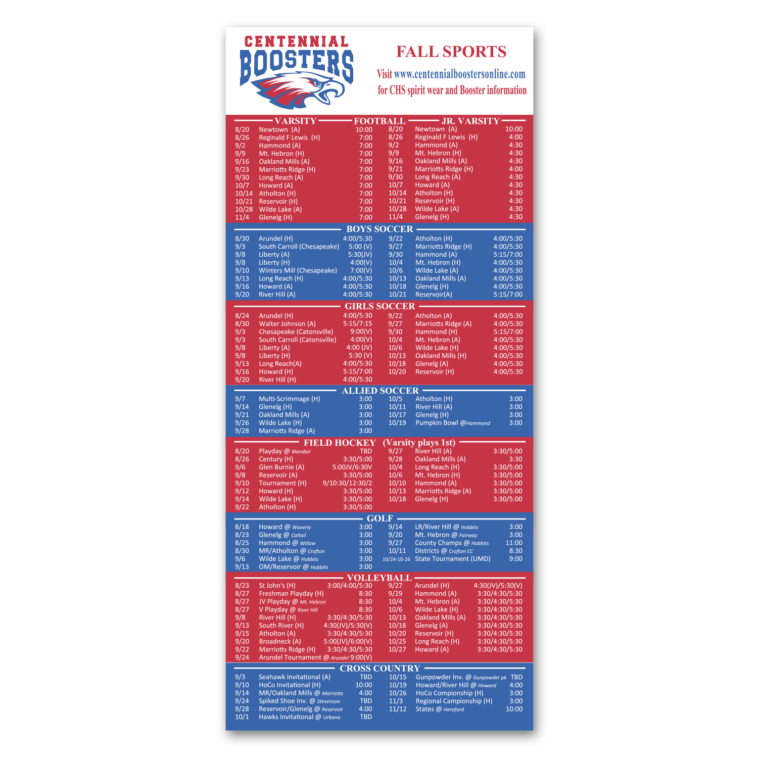 Schedule Magnet 3-1/2 x 8