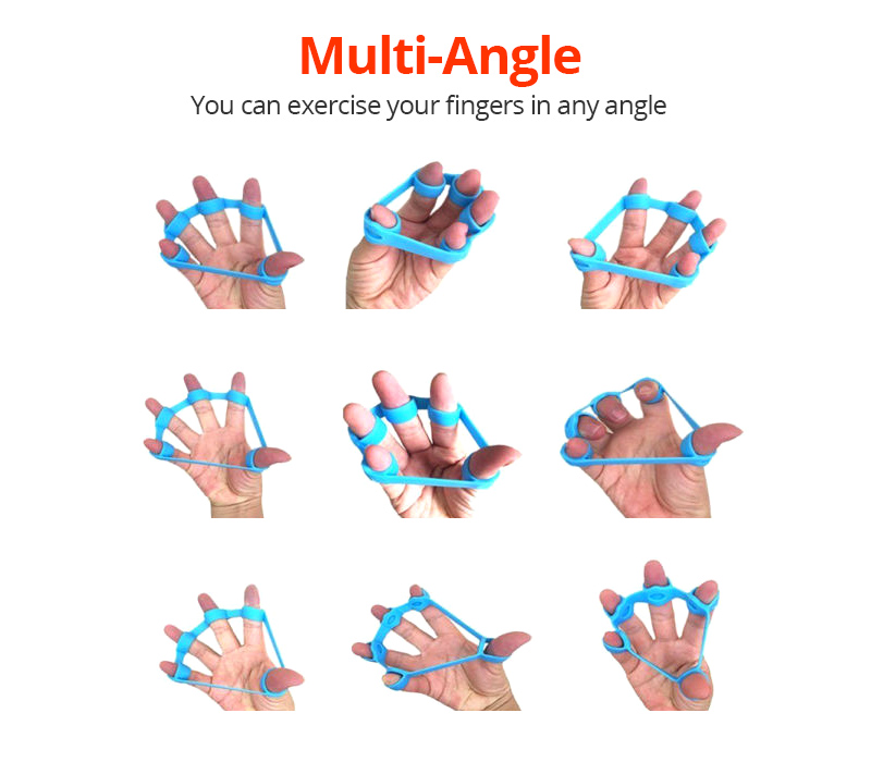 Silicone Finger Strengthener Hand Resistance Band 5