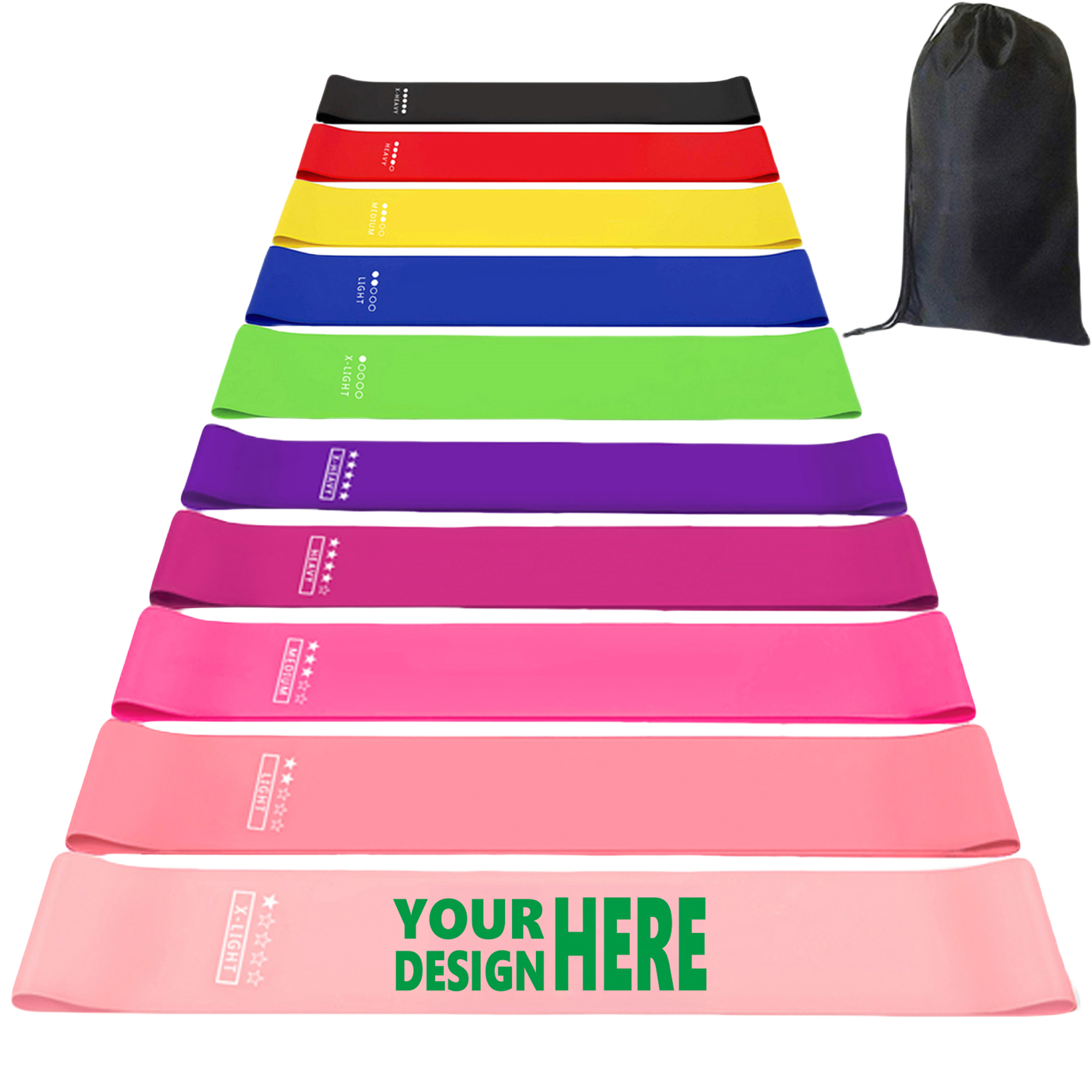 5 to 40 lbs TPE Resistance Loop Exercise Bands MOQ20 2