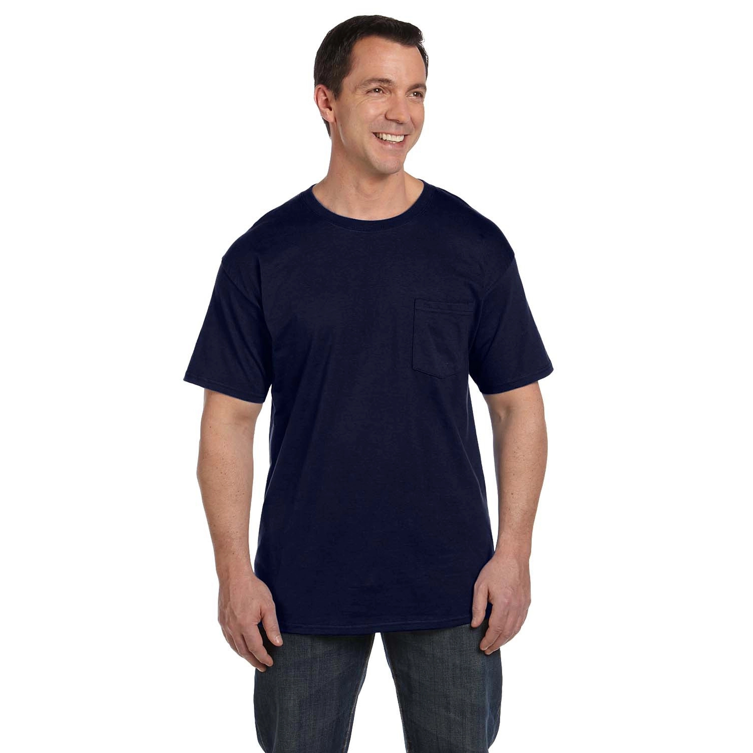 Hanes Adult 6.1 oz Beefy-T with Pocket 4