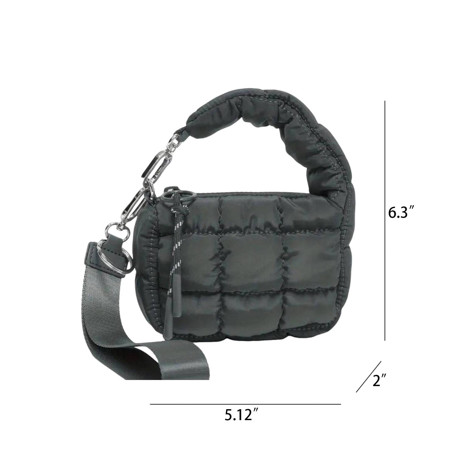 Nylon Quilted Puffer Handbag 6