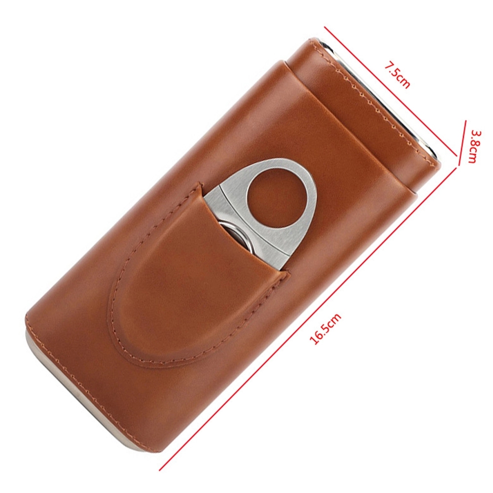 Humidor For Cuban With Cigars Cutter 5