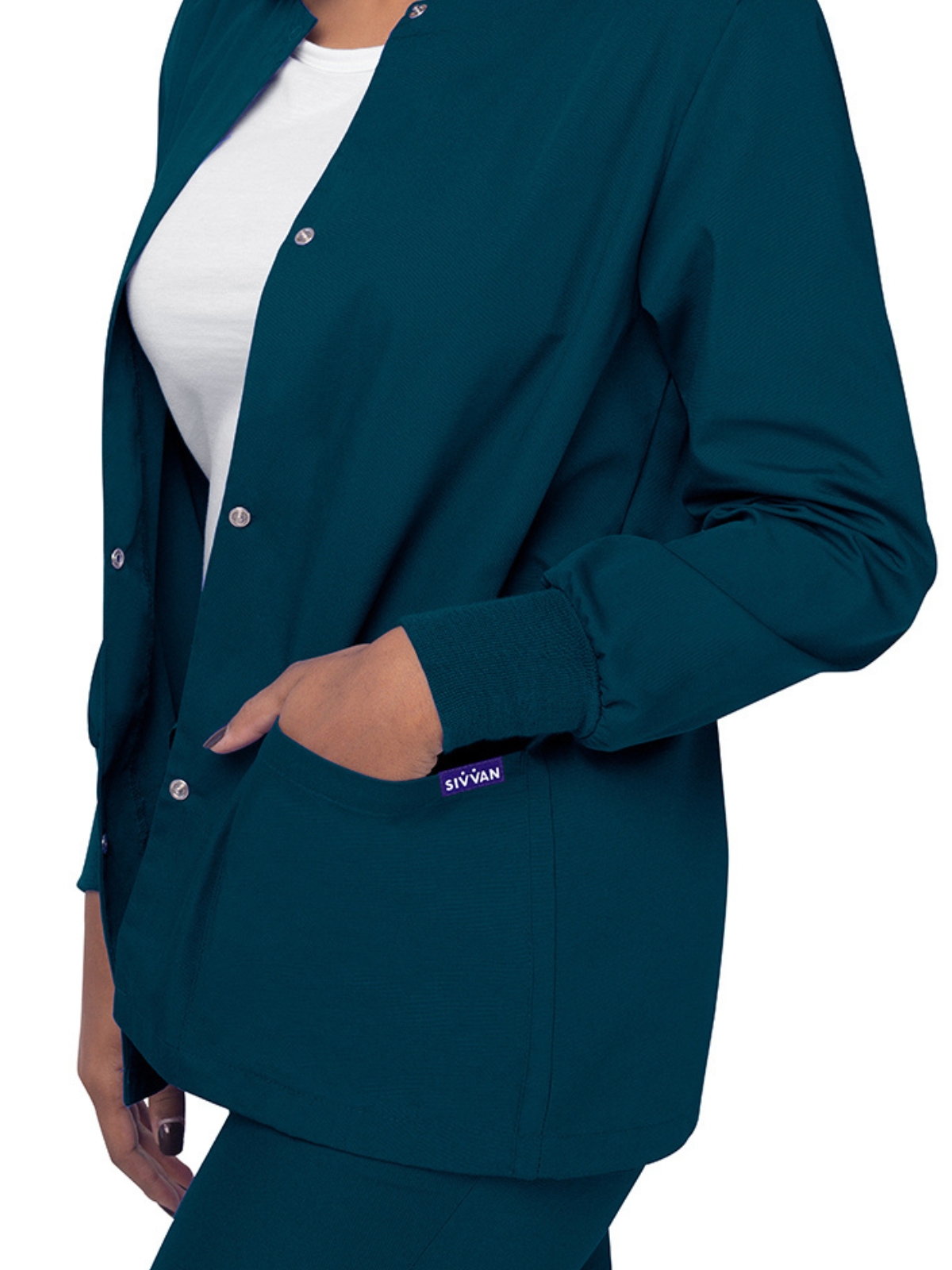 Adar - Sivvan - Women's Warm-Up Snap Close Jacket 1