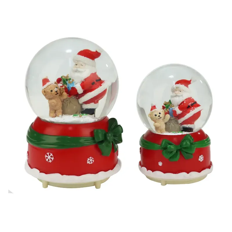 3.15" Christmas Snow Globe with Music Box 1