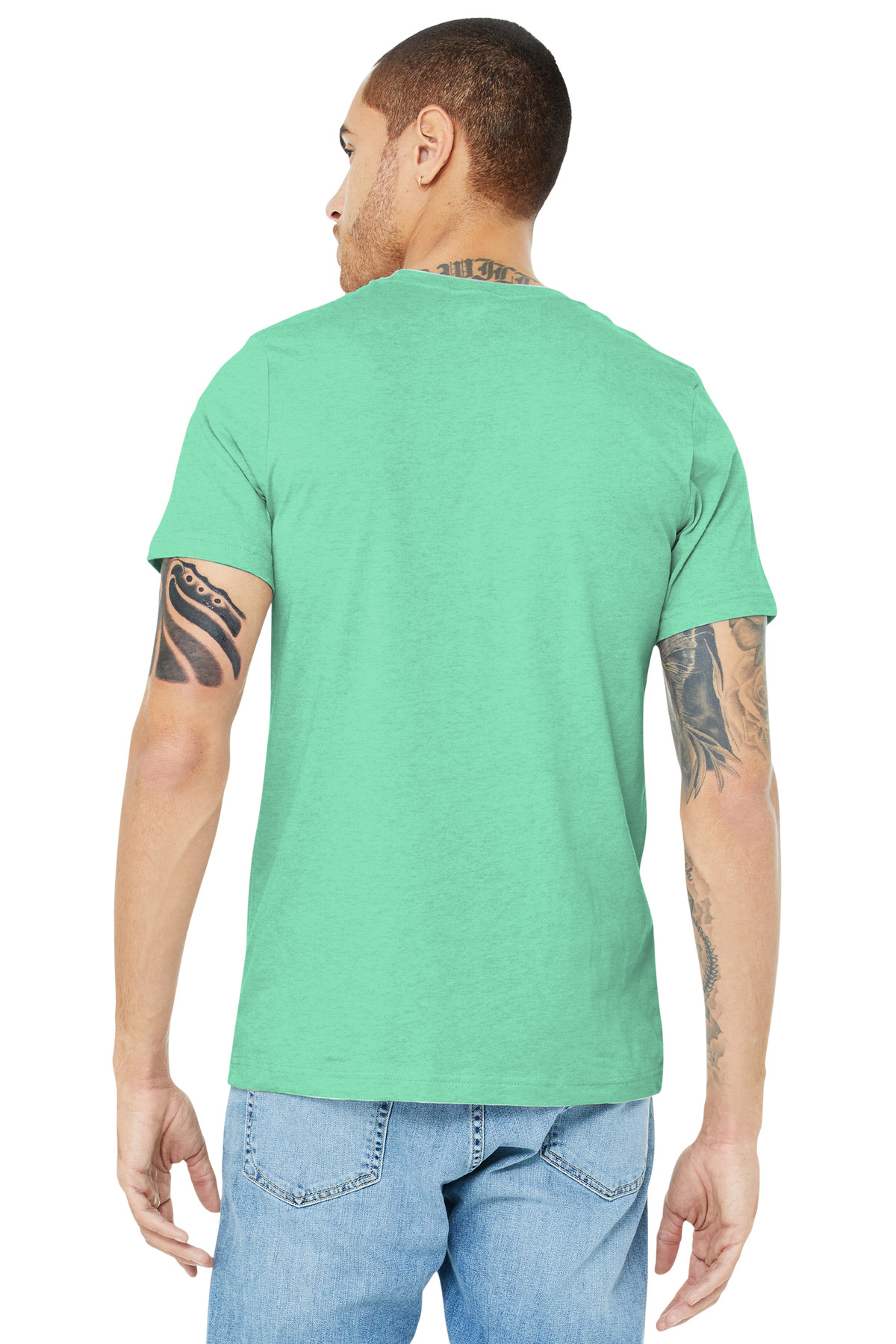 BELLA+CANVAS Unisex Heather CVC Short Sleeve Tee. BC3001CVC 395