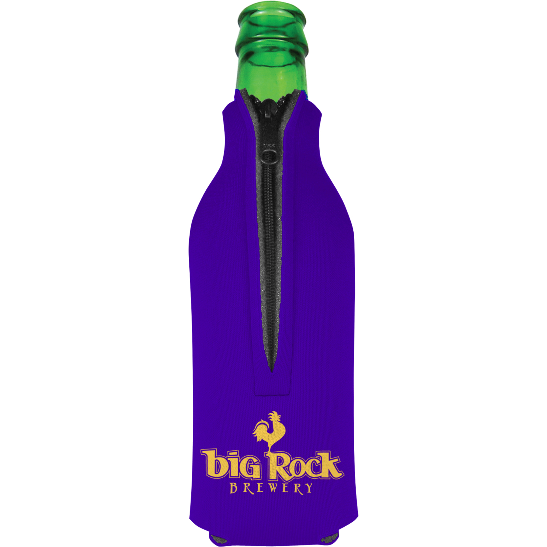 Bottle Zipper Scuba can cooler, custom koozie with logo imprint 2