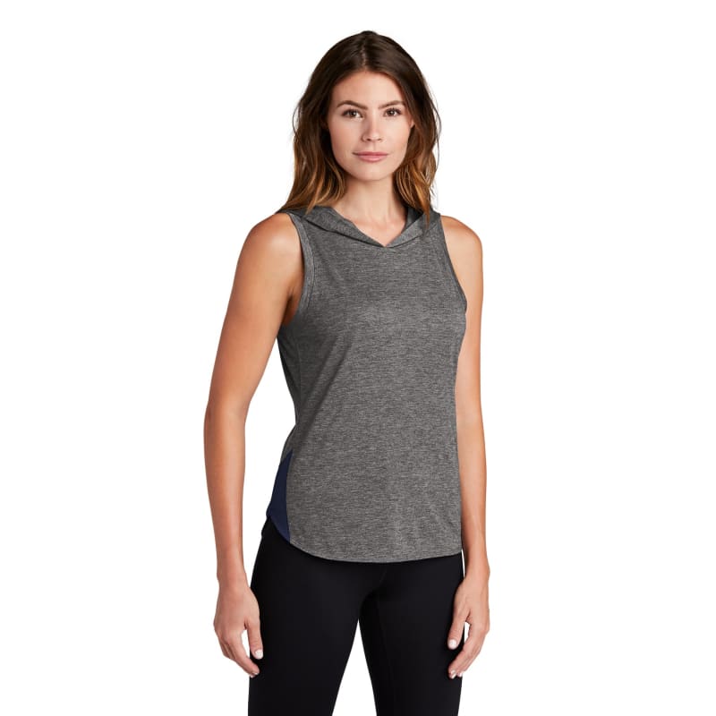Sport-Tek Women's PosiCharge Tri-Blend Wicking Draft Hoodie Tank. 23