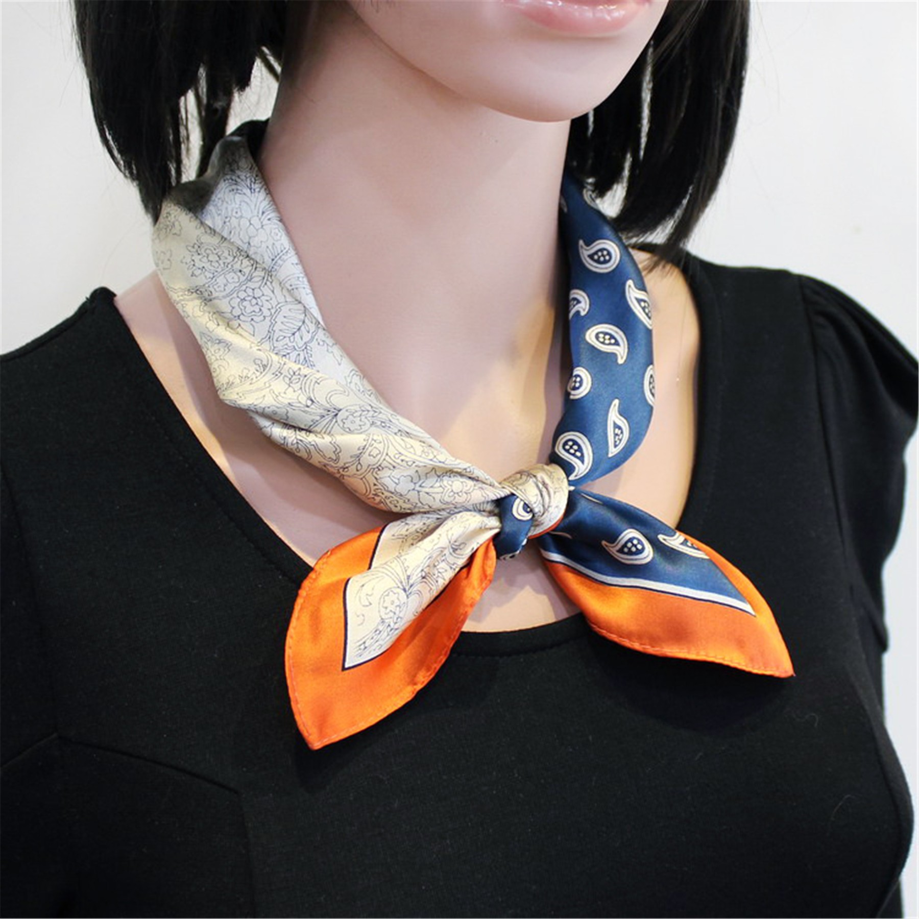 Square Silk Headscarf 5