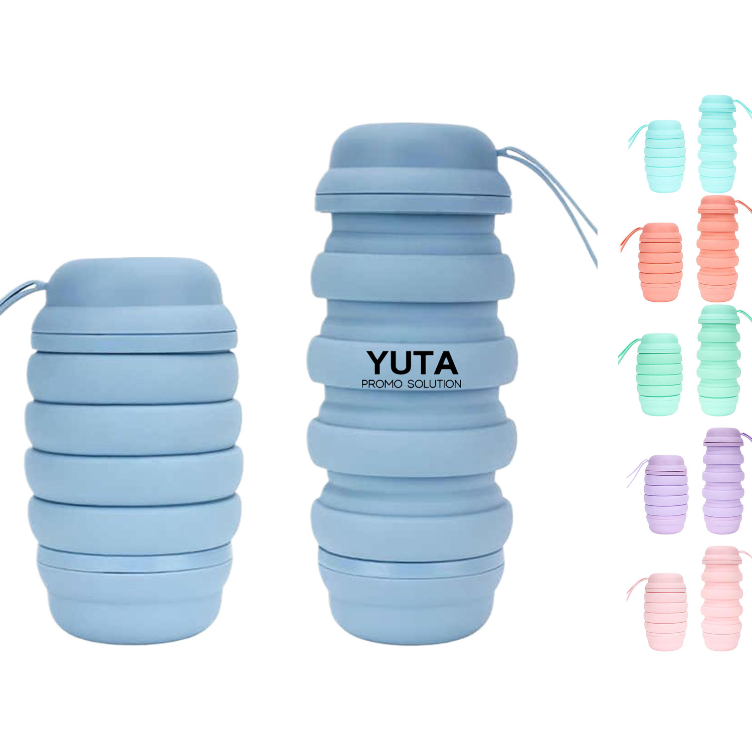 27oz Portable Collapsible Silicone Sports Water Bottle 1