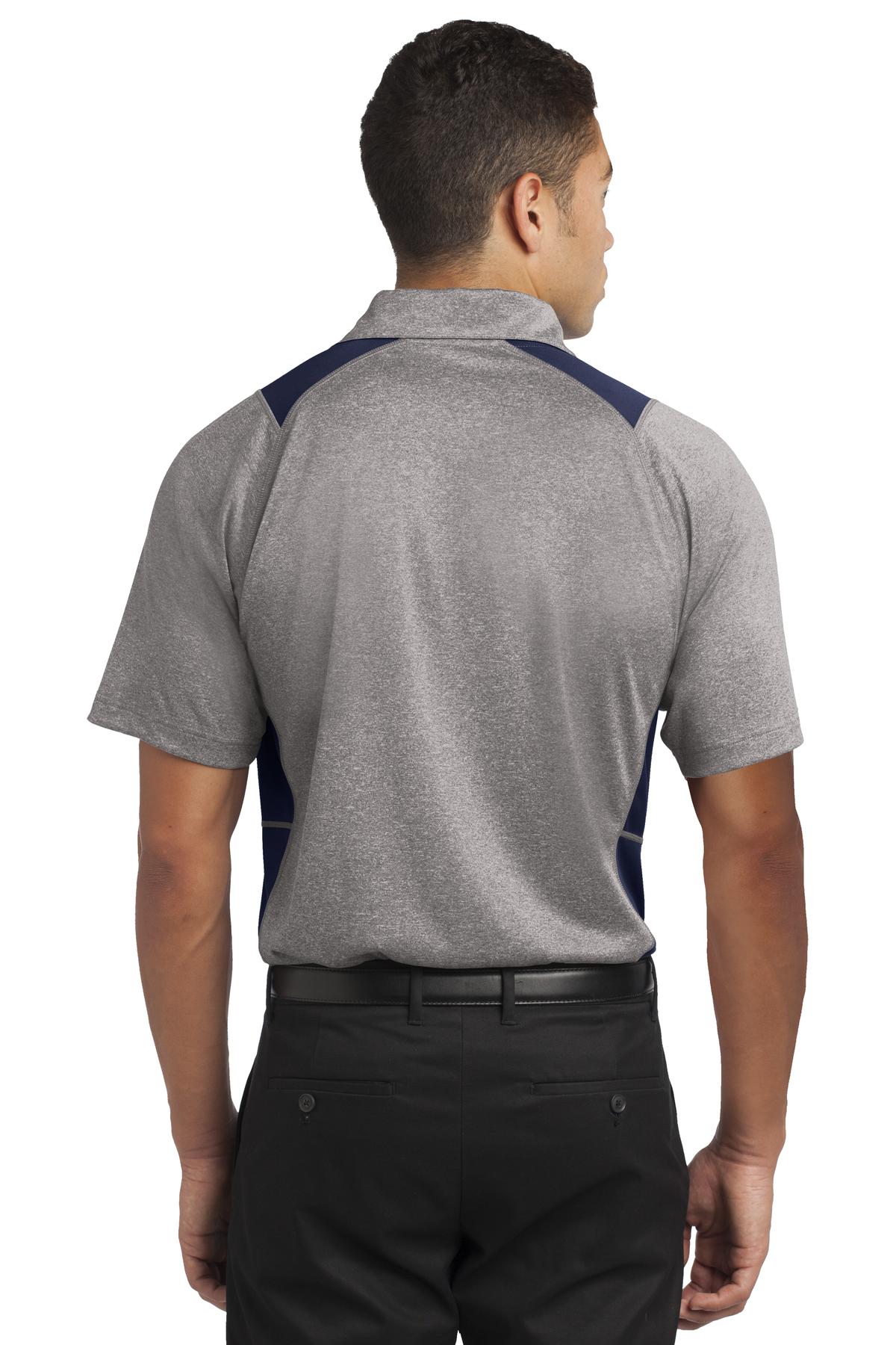 Sport-Tek® Heather Colorblock Contender Polo 10
