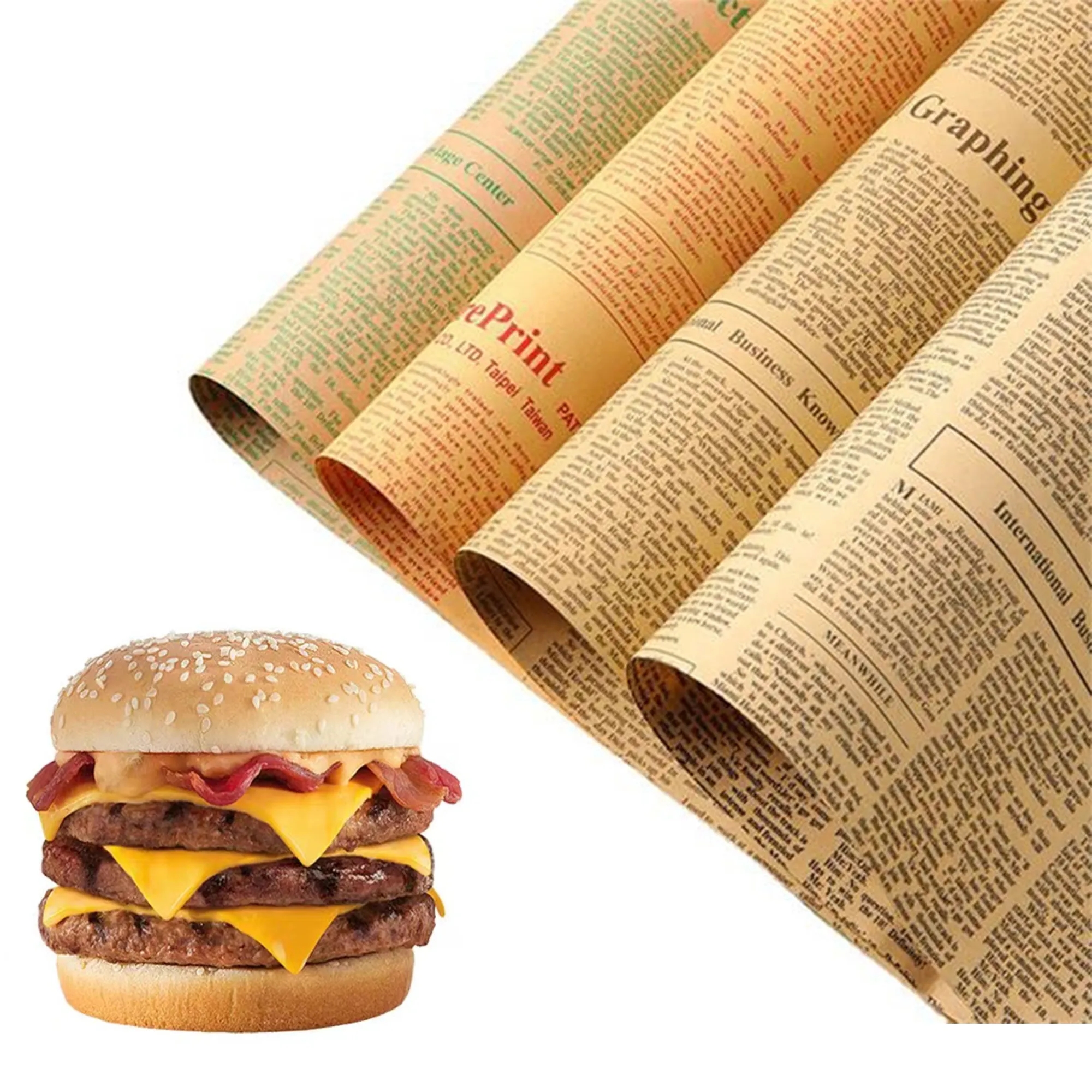 12 inches Custom Food Paper MOQ1000 6
