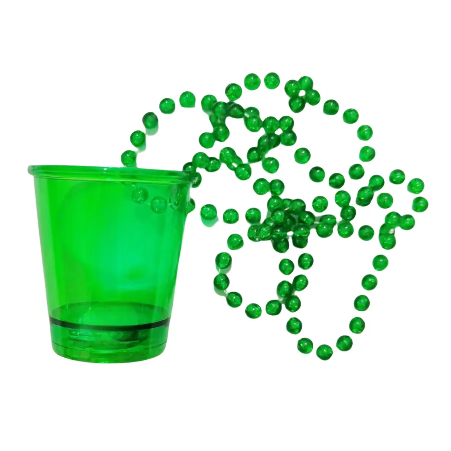 Plastic Bead Chain Shot Glass 5