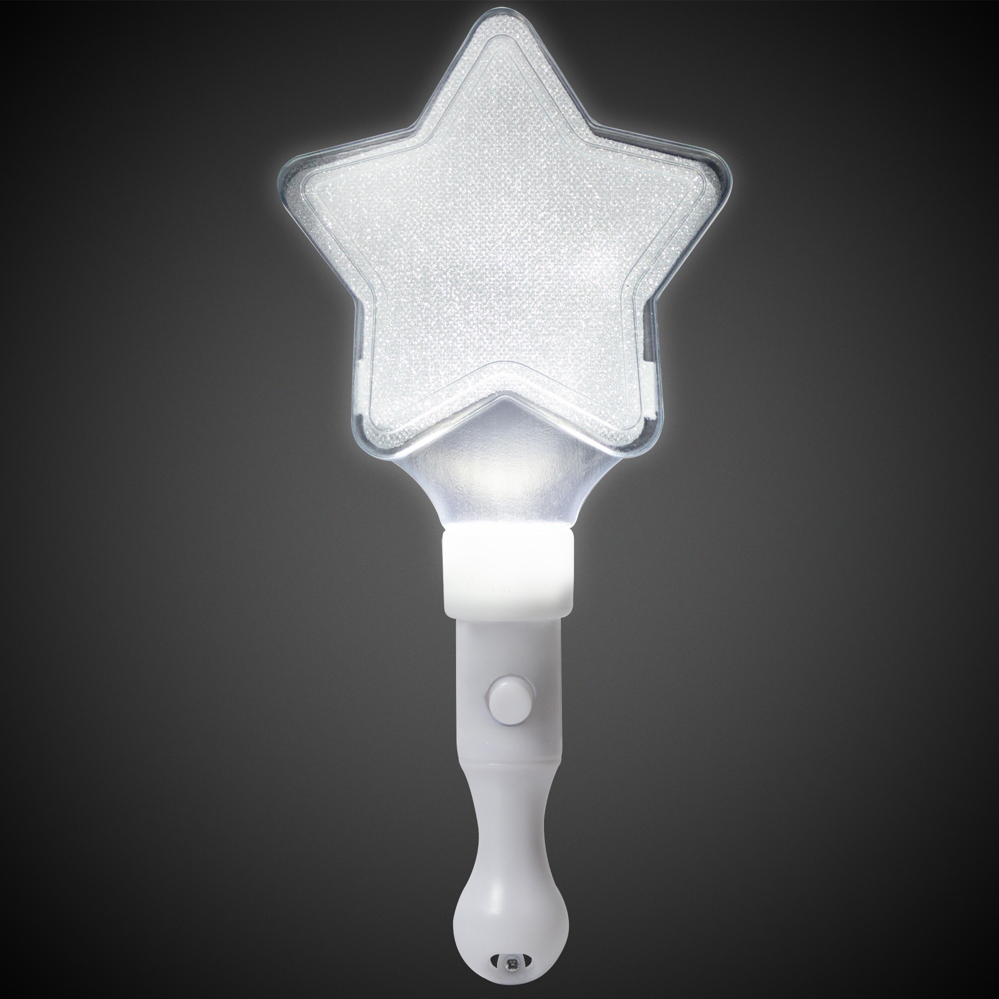 9" White Light Up Star Wand 5
