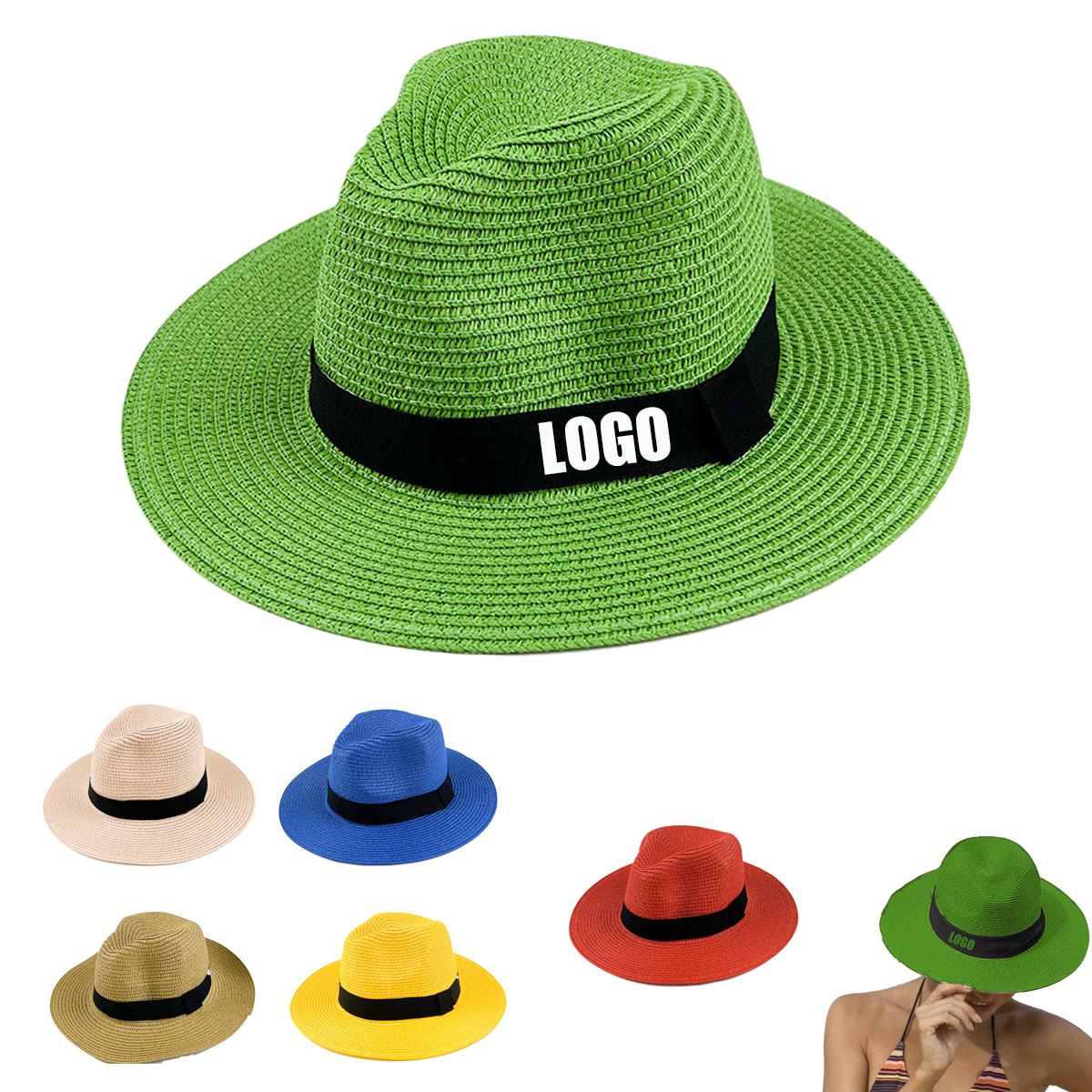 Wide Brim Straw Panama Hat 1