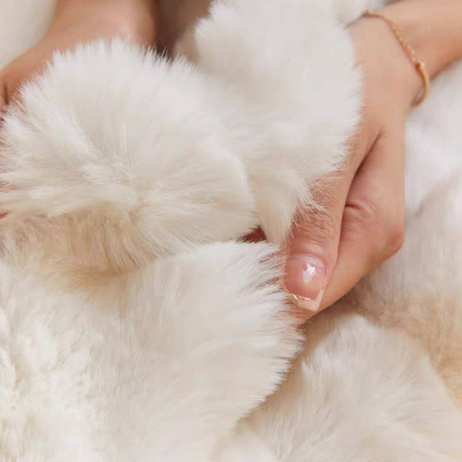 Super Comfort Oversized Warm Thick Bubble Double Sided Plush 2