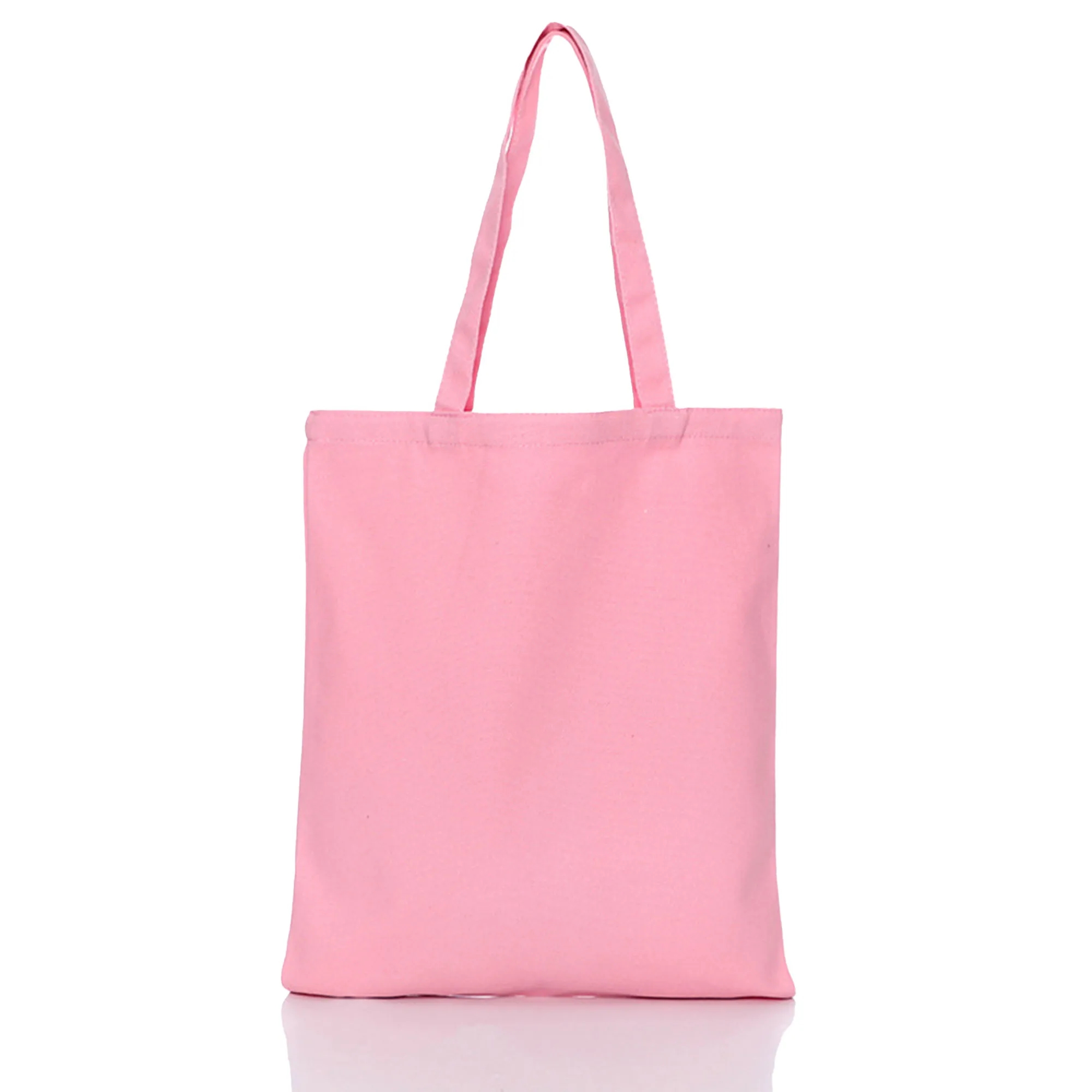 MOQ 10 Polyester Cotton Solid Color Hand-Held Canvas Bag, custom tote bag with logo imprint 13