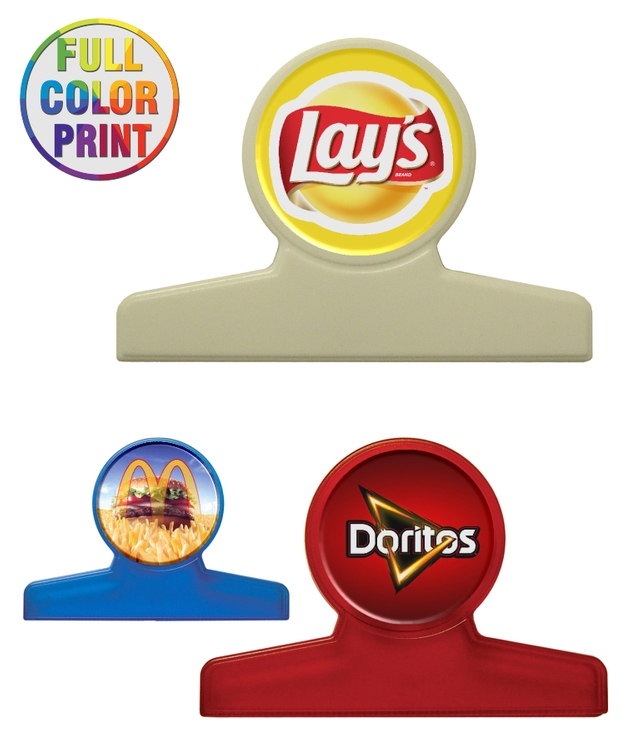 Round Shaped Bag Clip Round Shaped Bag Clip - Full Color Print 2