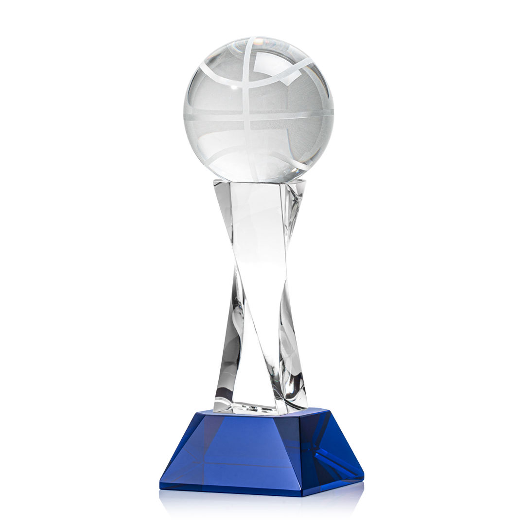 Basketball Award on Langport Base - Blue 2