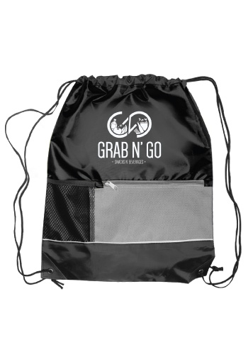 Front Pocket Drawstring Backpacks 1