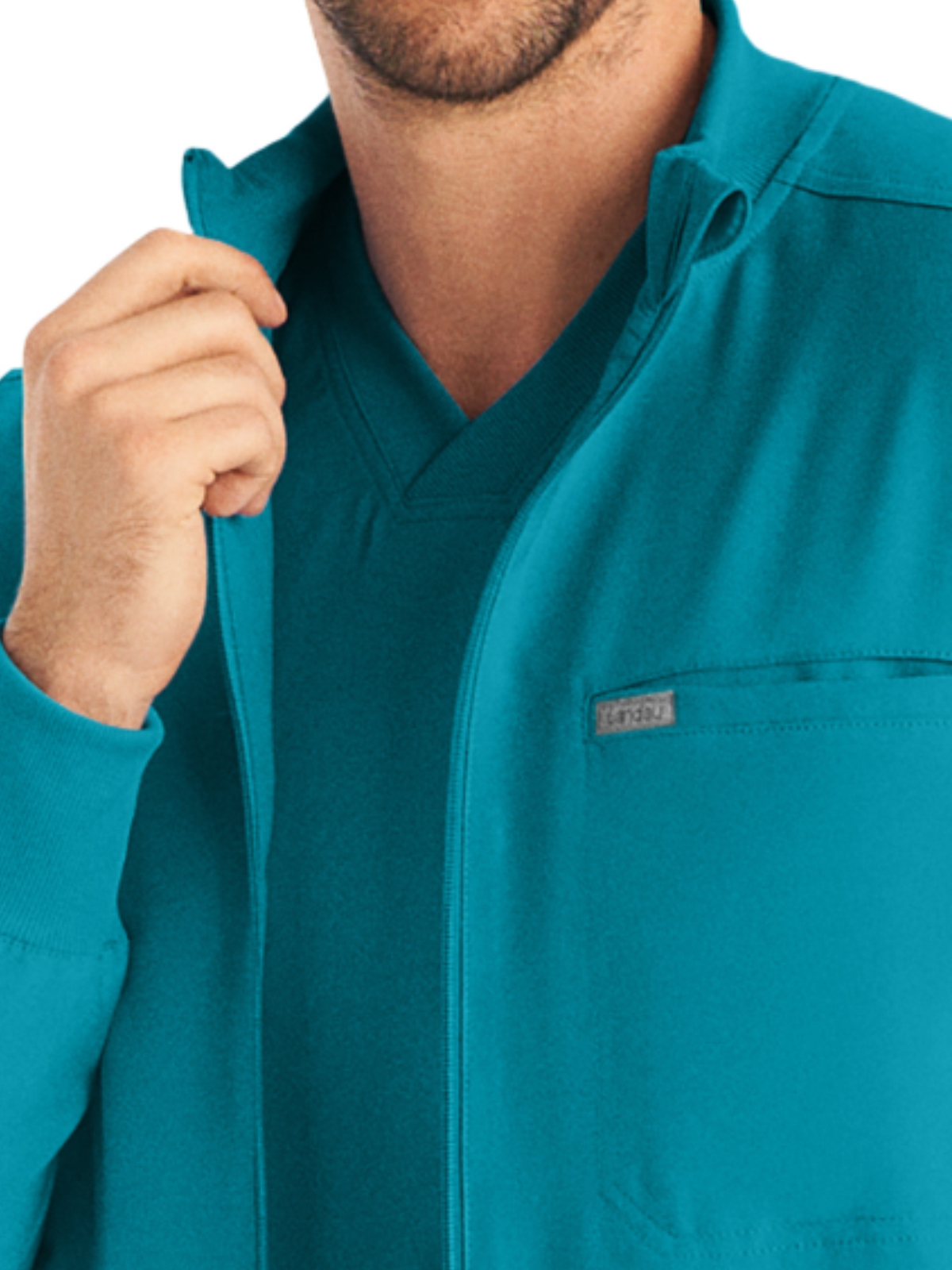 Landau - Forward - Men's Three-Pocket Mock-Neck Zip-Front Jacket 1