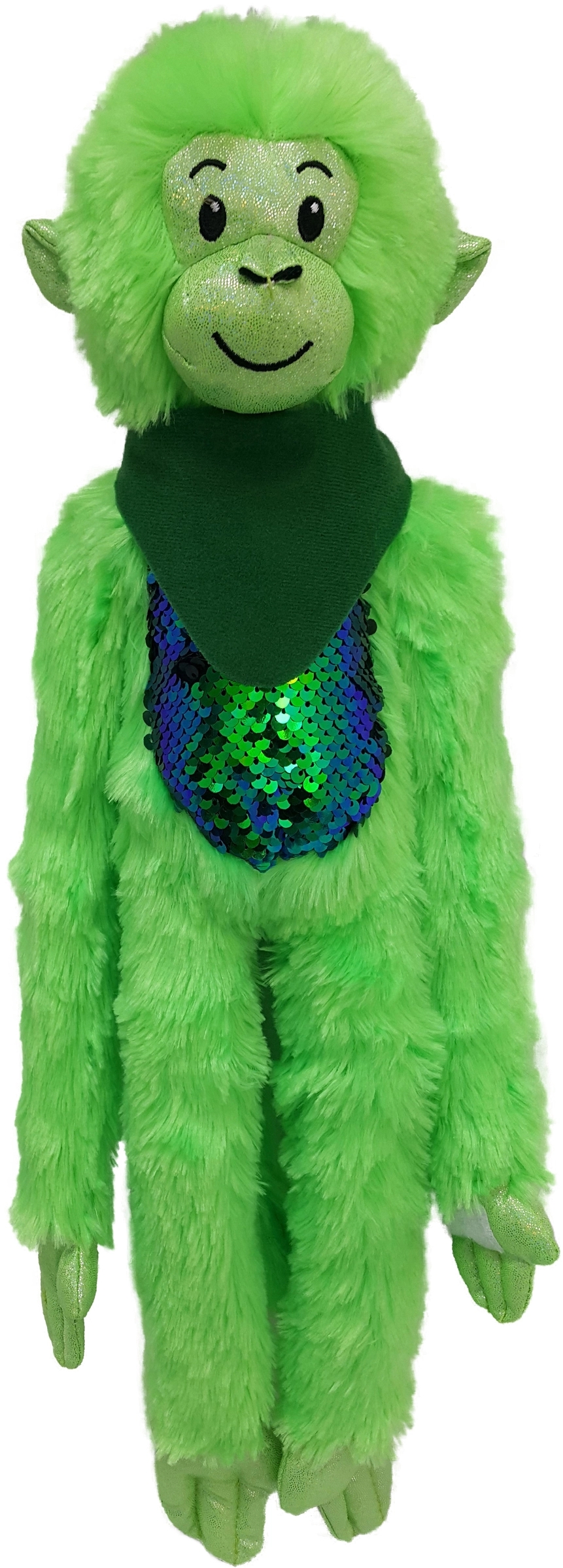 21" Green Spider Monkey with Sequins 17