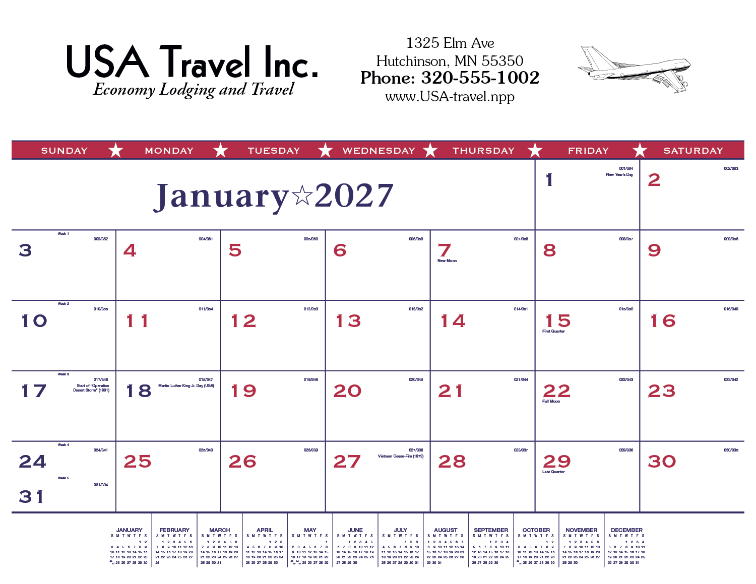 Triumph® Calendars Patriotic Desk Pad 5