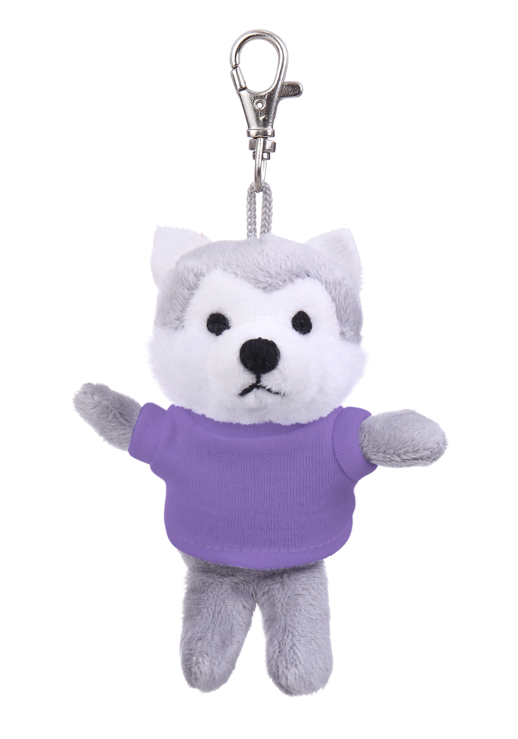 Soft Plush Wolf Keychain with Tee 7