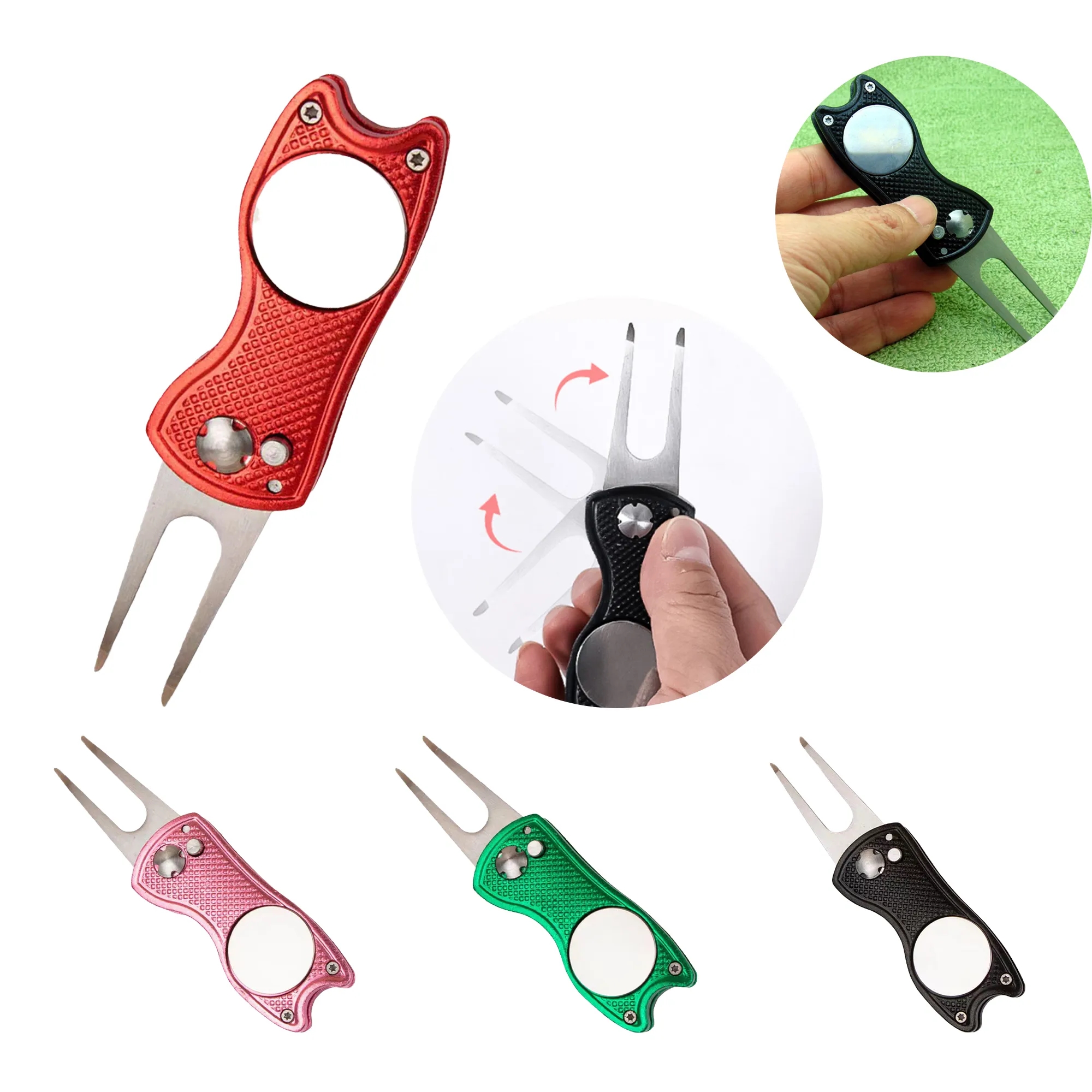 Aluminium Alloy Golf Divot Repair Tool 7