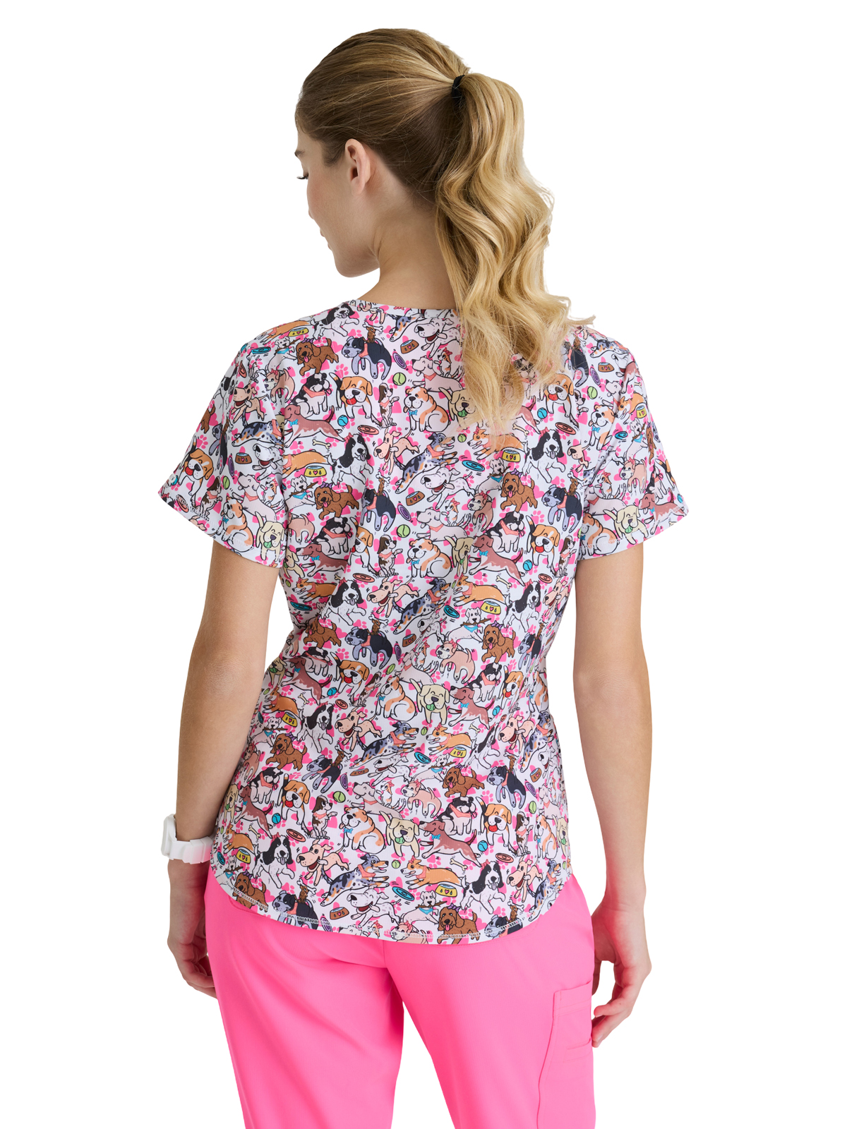 Skechers - Women's Three-Pocket V-Neck Reliance Print Scrub Top 9