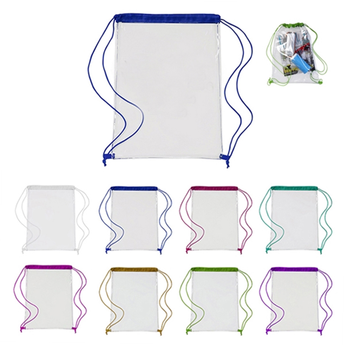 Promotional PVC Drawstring Backpack 2