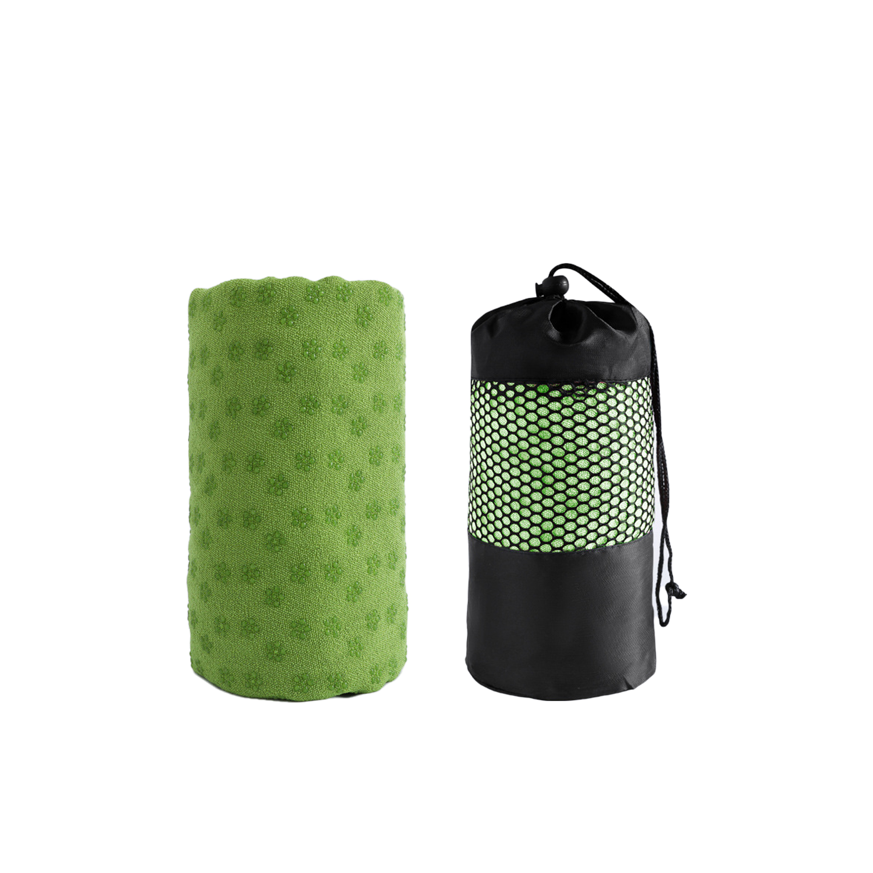 Non-Slip Yoga Towel with Black Mesh Bag 3