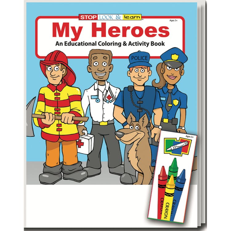 My Heroes Coloring Book Sets - 4 Colors 8" x 10.5" 2
