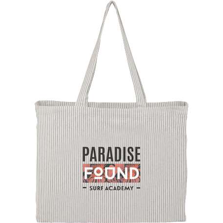 Striped Pacific Recycled Cotton Shopper Tote 55