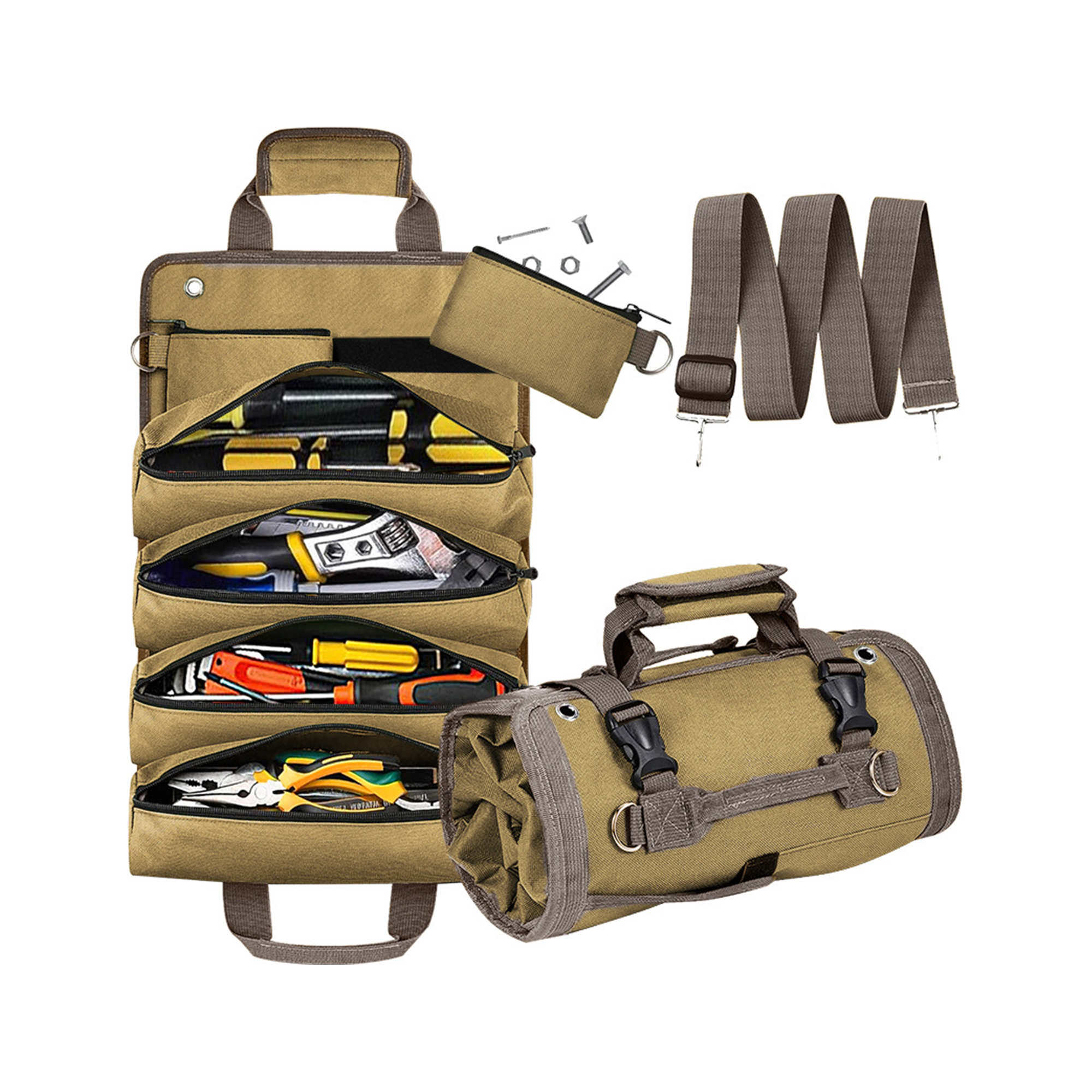 Waterproof Oxford Storage Tote With Roll Up Design 8