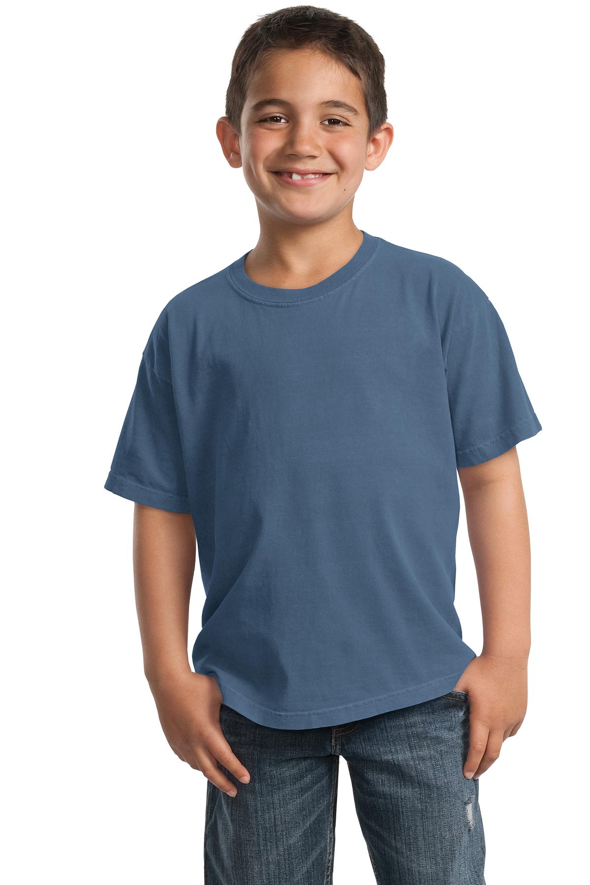 Port & Co Youth Beach Wash Garment-Dyed Tee. PC099Y 135
