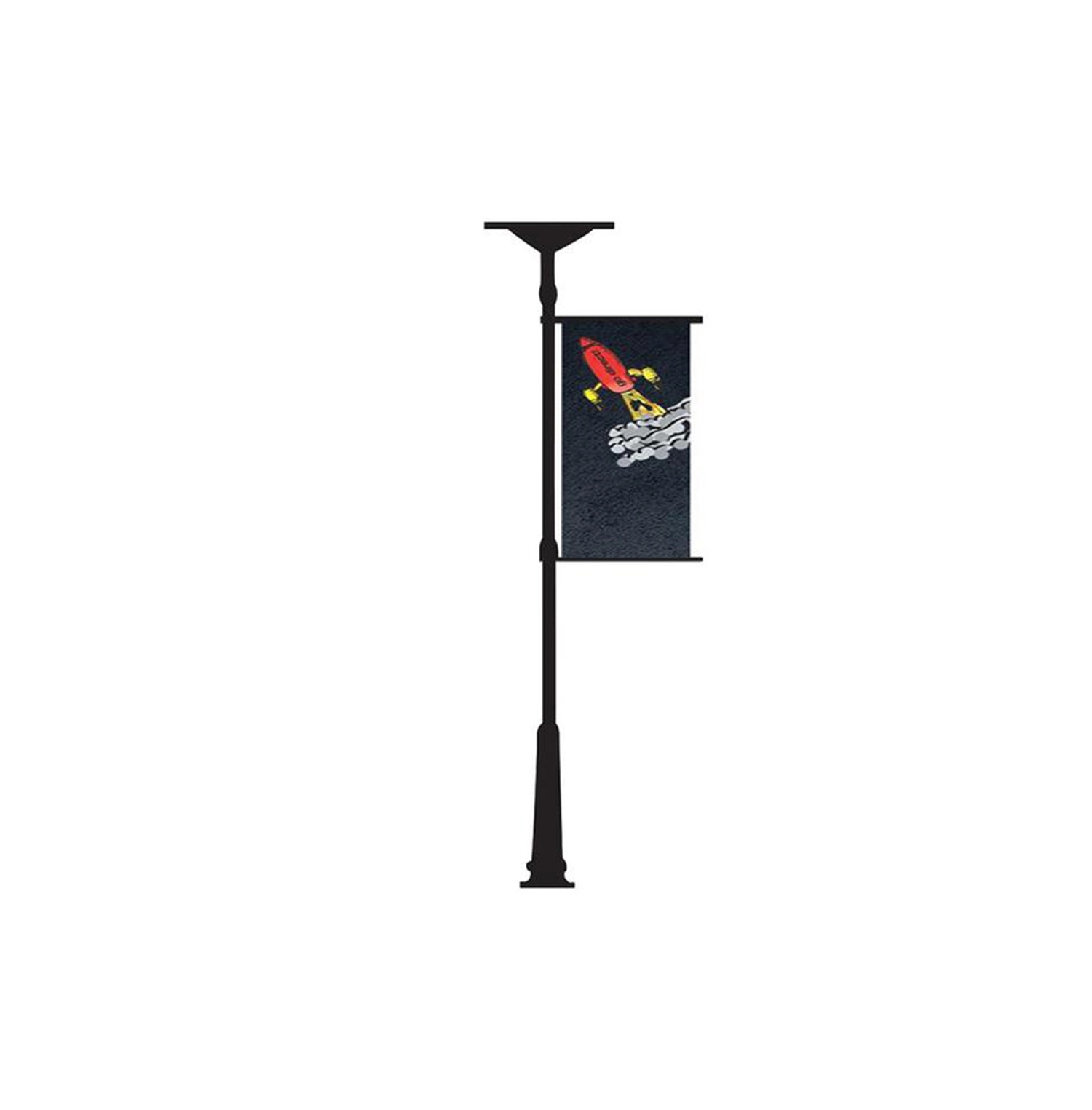 Street Pole Single Sided Replacement Banner 30"x72" 4