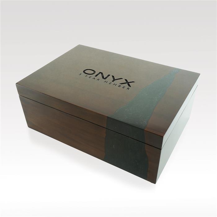 Mesa Well Mahogany Wood and Resin Box 3