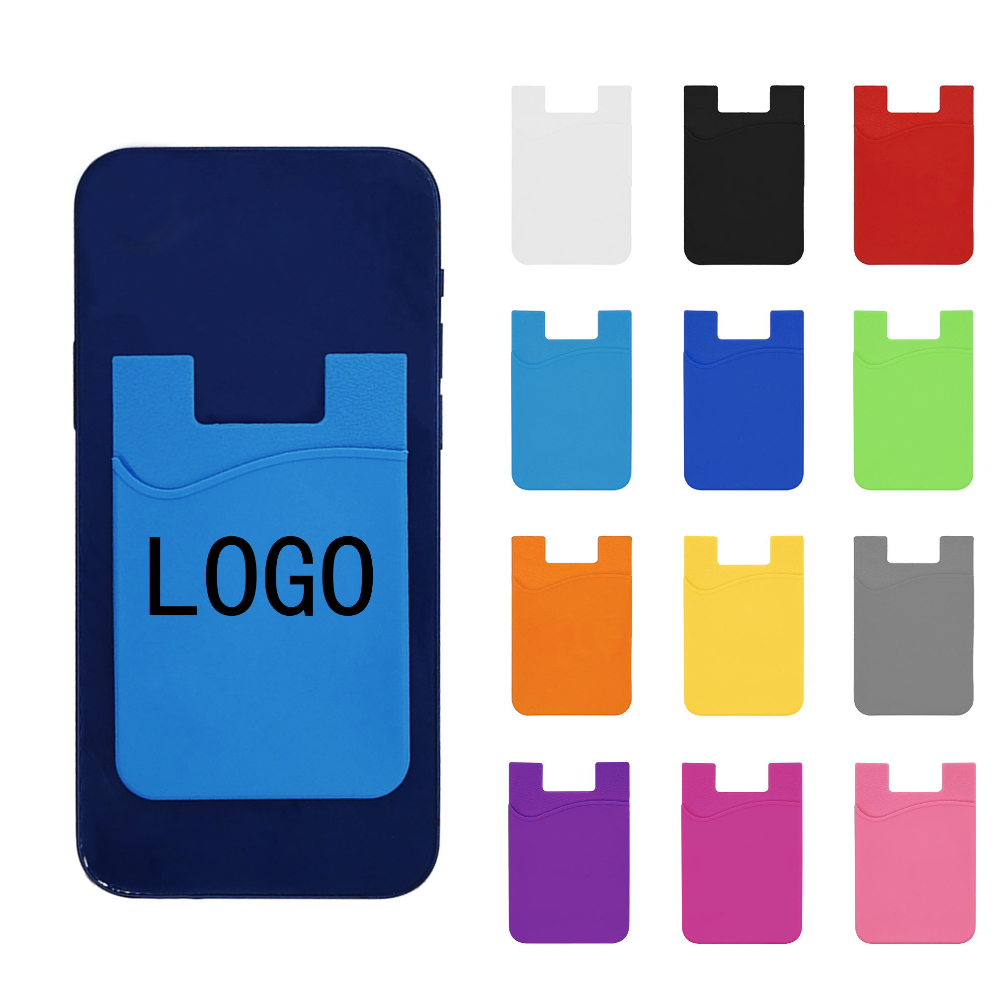 Silicone Card Phone Back Card Sticker 2