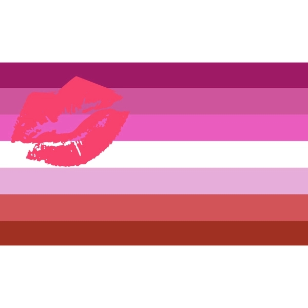 Lipstick Lesbian Antenna Flag 1