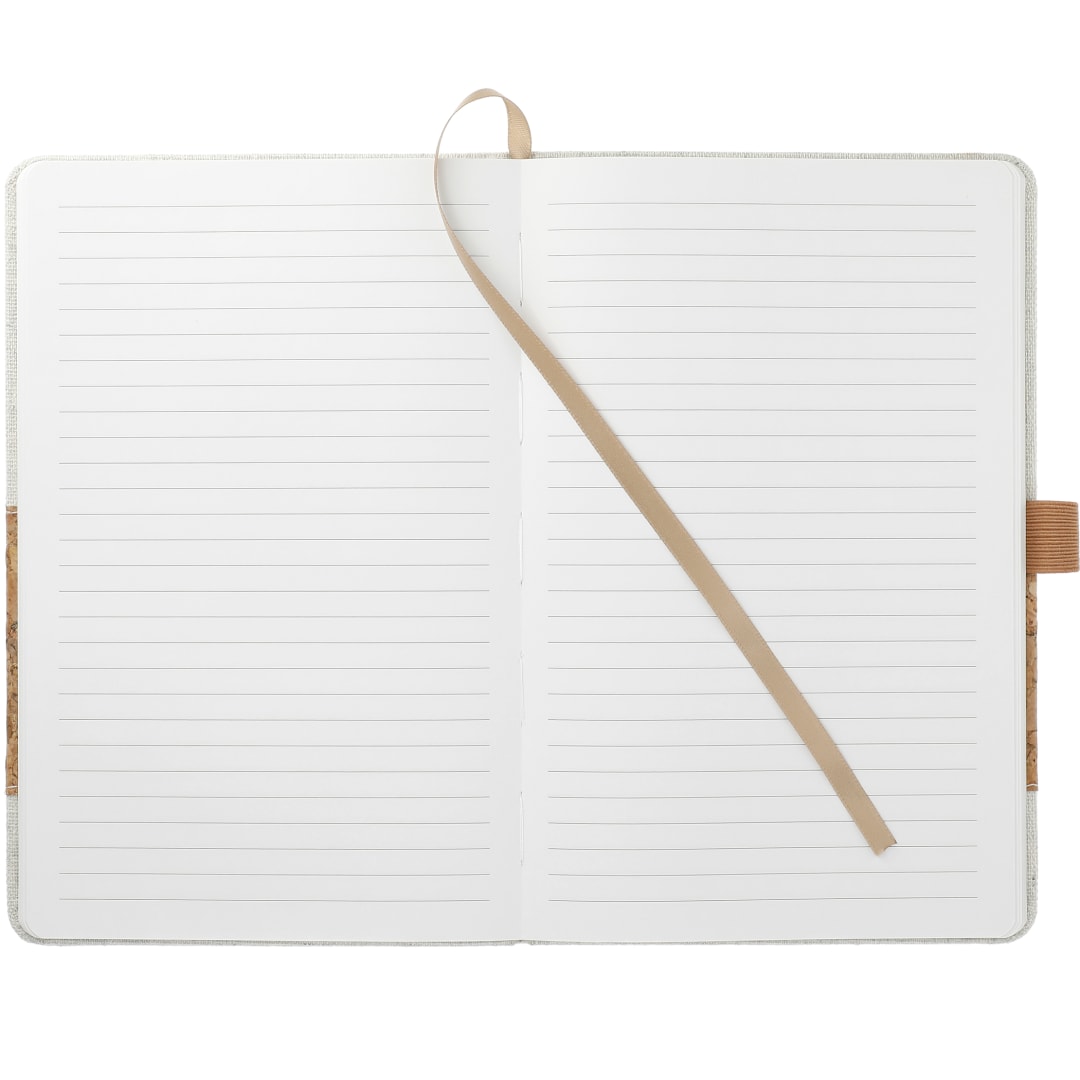 FSC® Mix 5.5" x 8.5" Recycled Cotton Cork Notebook 45
