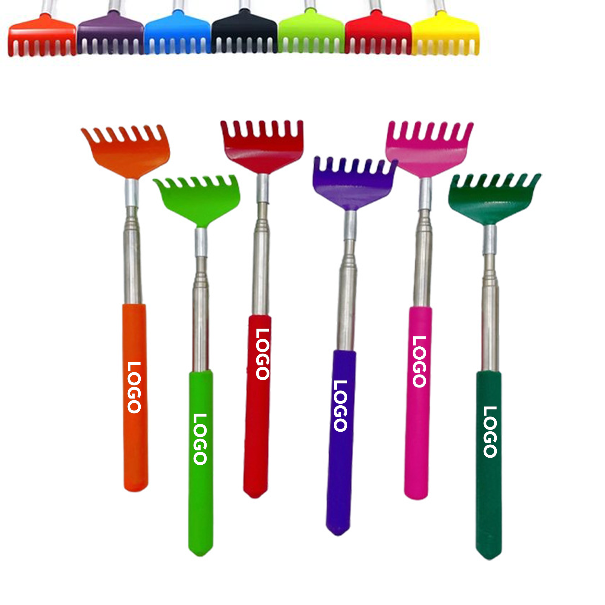Colorful Seven-Tooth Retractable Back Massager 1