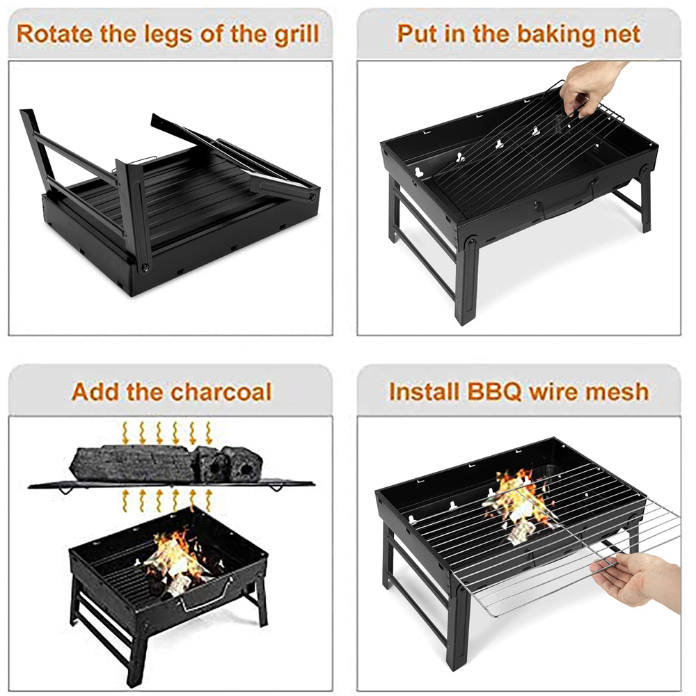 Small Portable Foldable Outdoor Grill 2